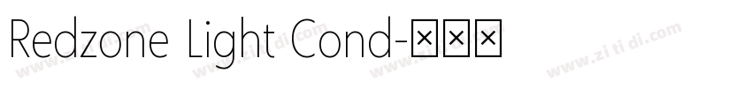 Redzone Light Cond字体转换 Redzone Light Cond字体转换